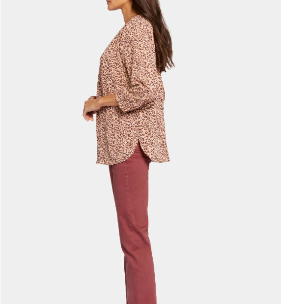 Pintuck Blouse | Rosita Brown