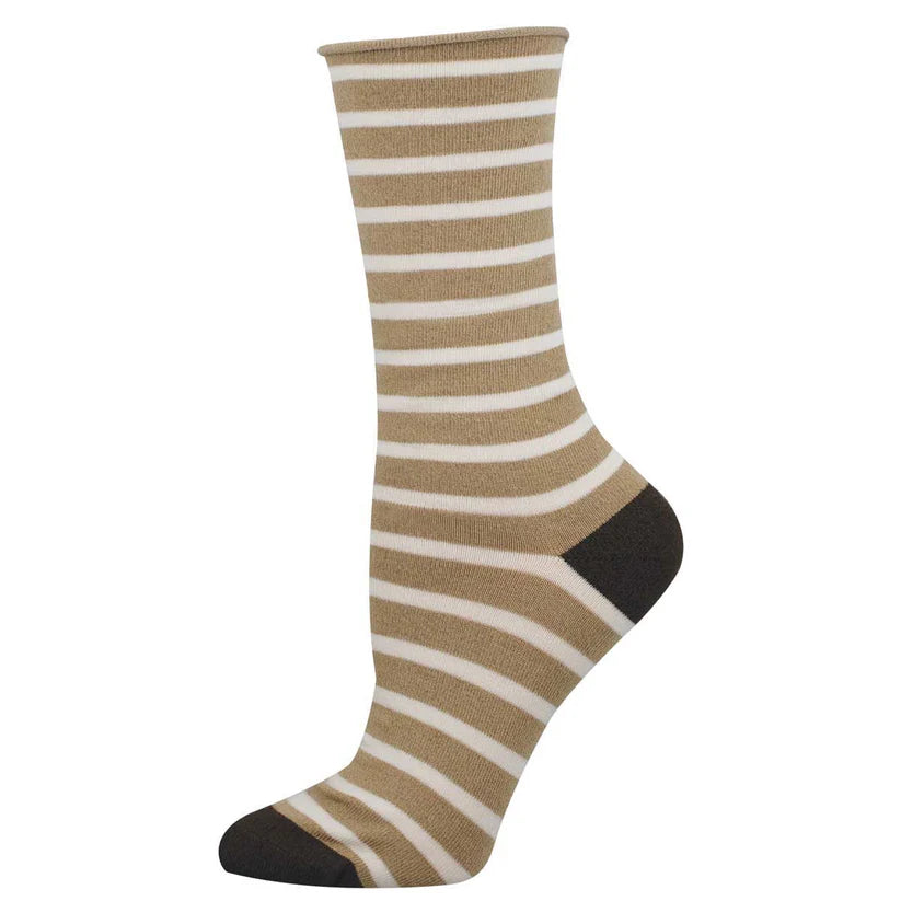 Sailor Stripe Roll Top - Bamboo Socks