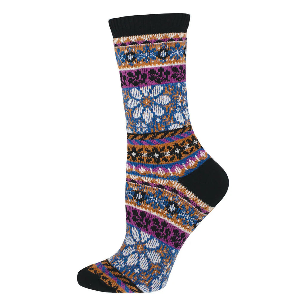 Sweater Socks - Comfortable in the Garden - Blue