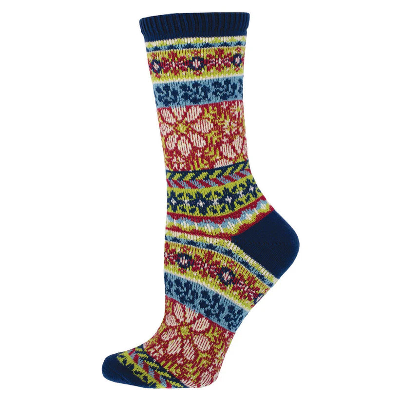 Sweater Socks - Comfortable in the Garden - Red