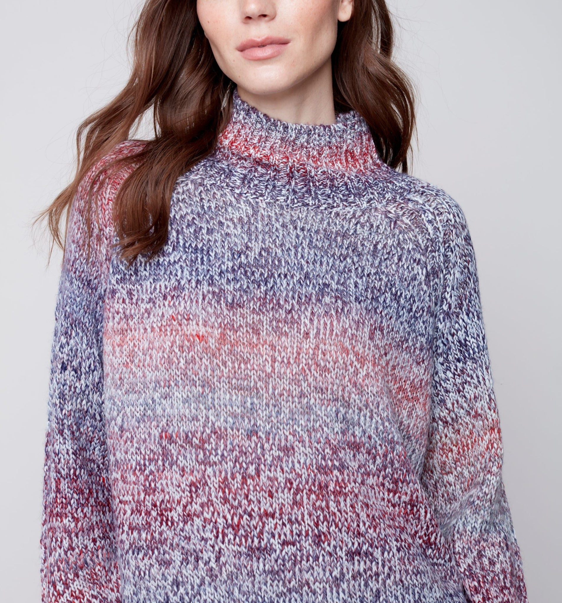 Turtle-Neck Knit Sweater | Multi