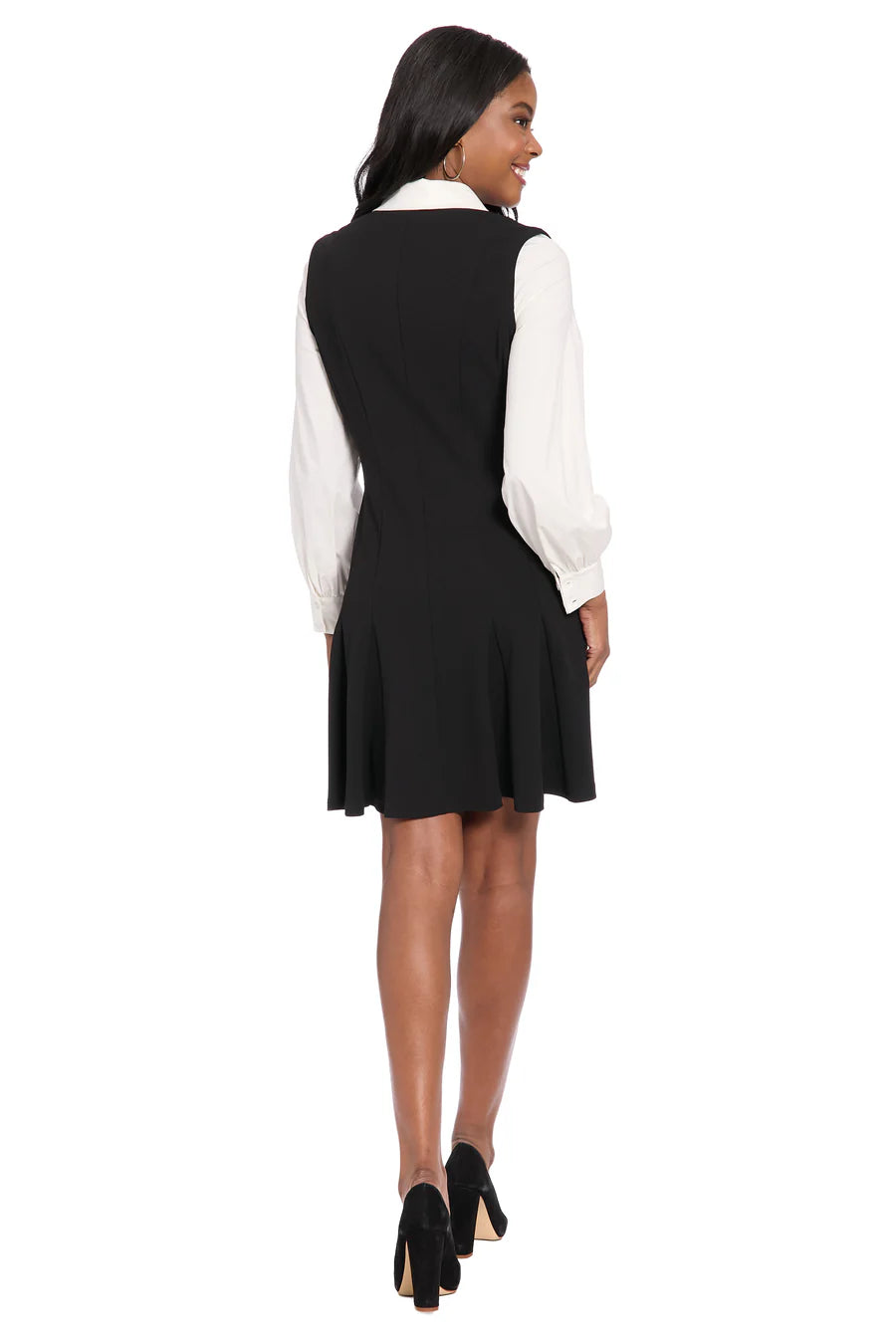 Britt Button-Front Mini Dress