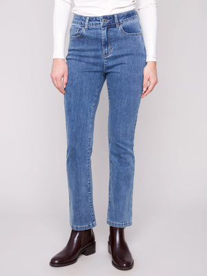 Bootcut Stretch Denim Pants