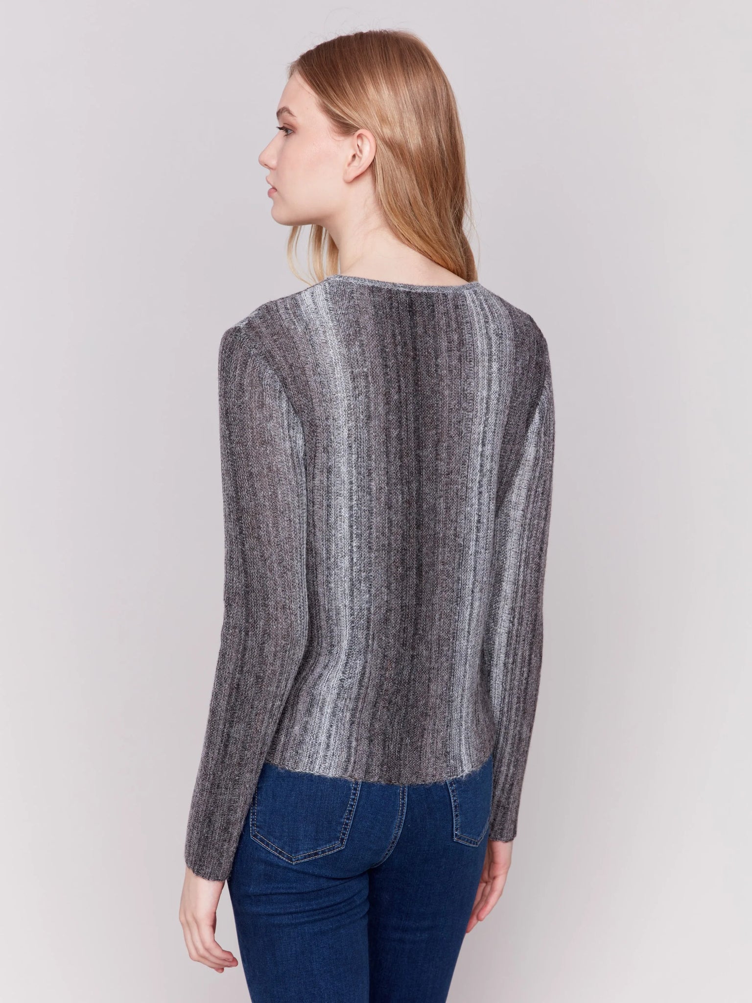 Lightweight Space Dye Yarn Sweater