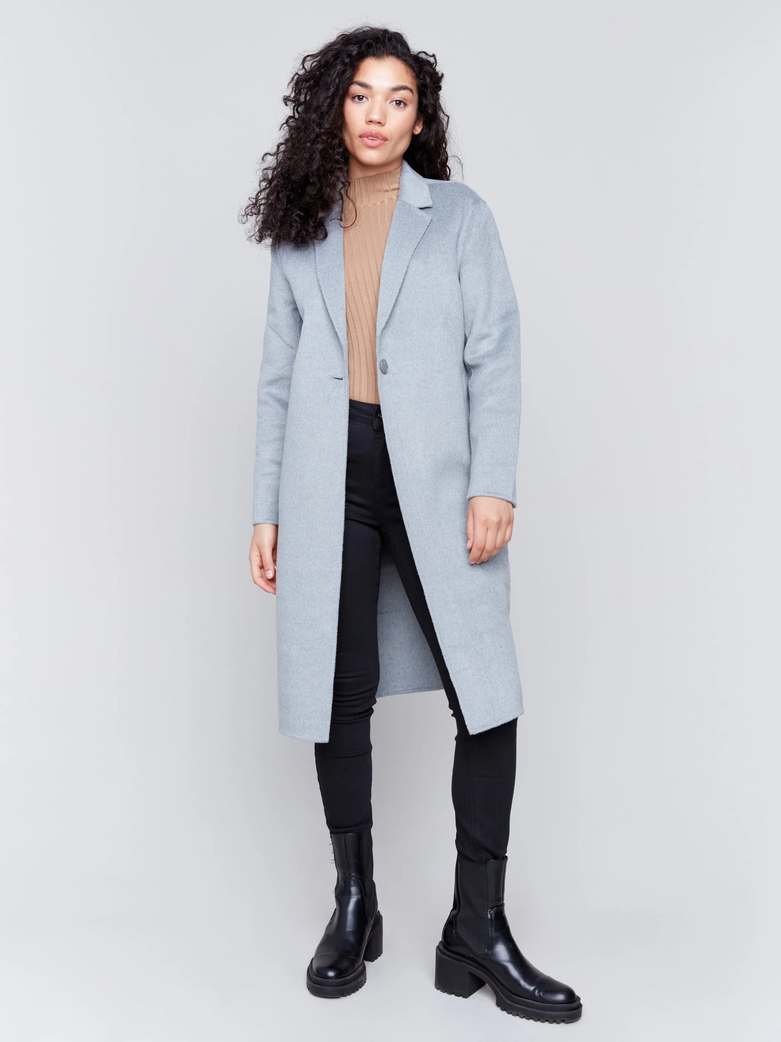 Long Double-Faced Wool Coat