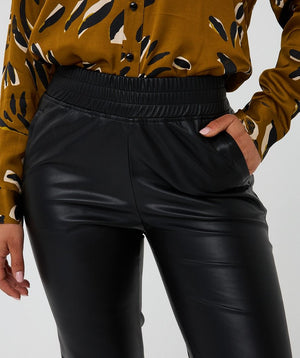Vegan Leather Jogger Trouser