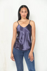 Solid Hammered Satin V-Neck Camisole