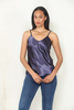 Solid Hammered Satin V-Neck Camisole