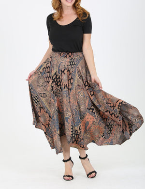 Handkerchief Hem Skirt | Black