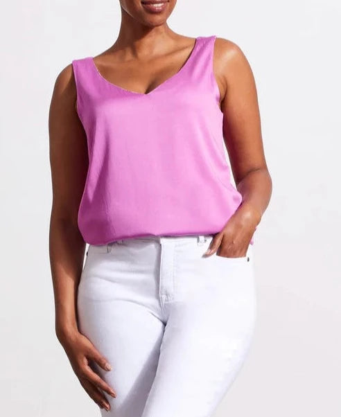 REVERSIBLE V-NECK CAMI | Mauvelush