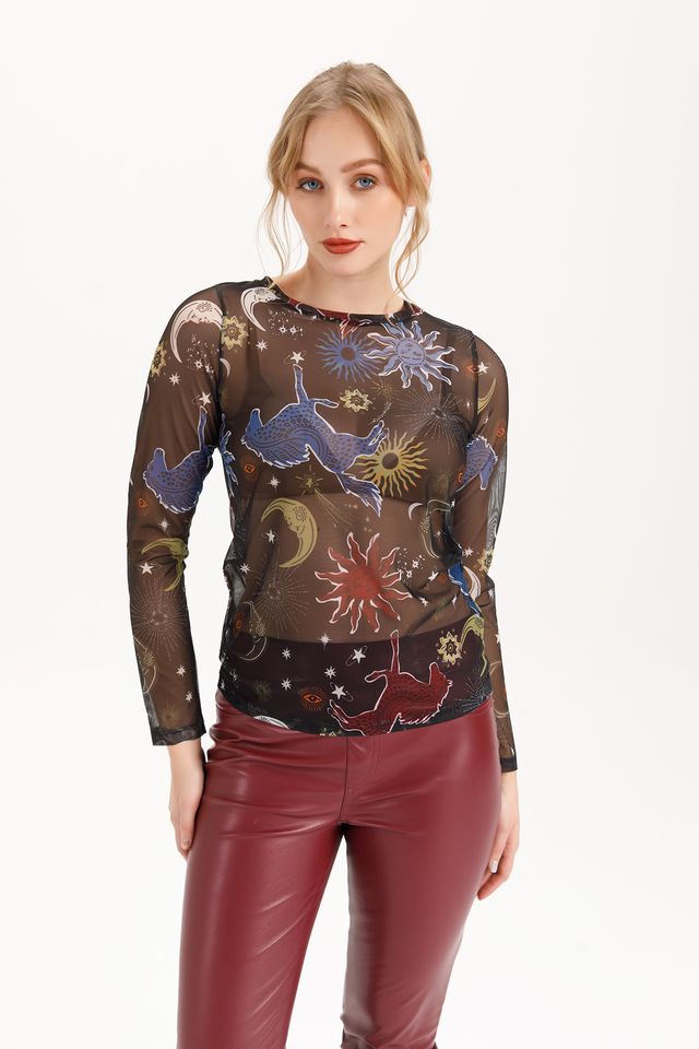 Long Sleeve Mesh Tee