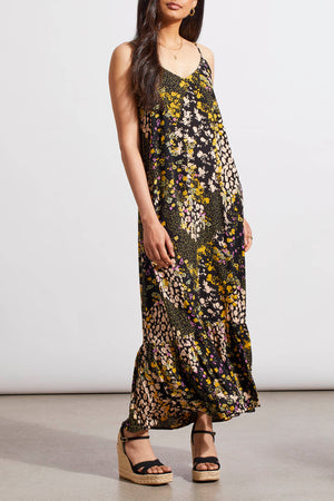 DITSY FLORAL PRINT MAXI DRESS | Limoncello