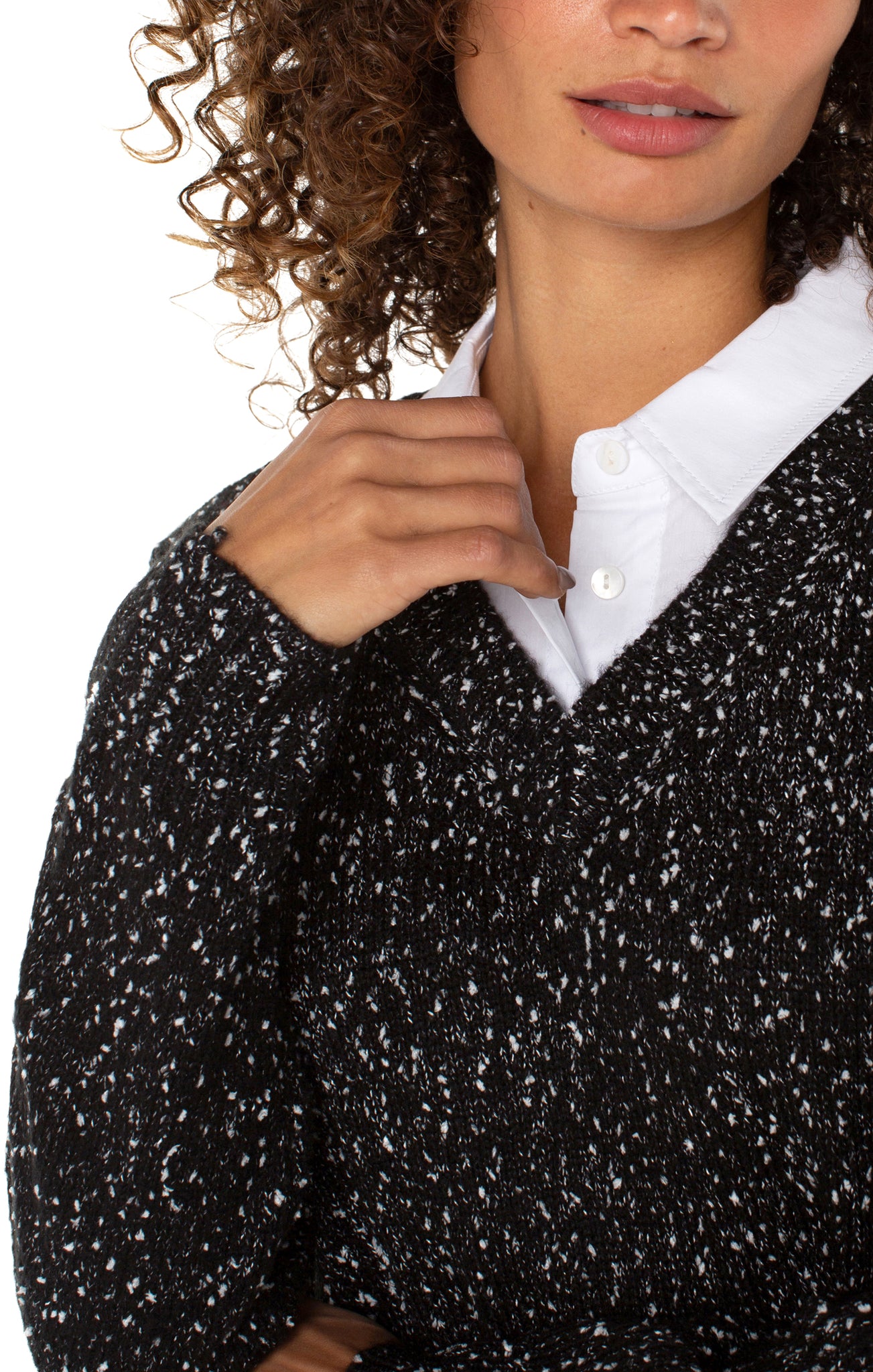 Long Sleeve Collared Sweater