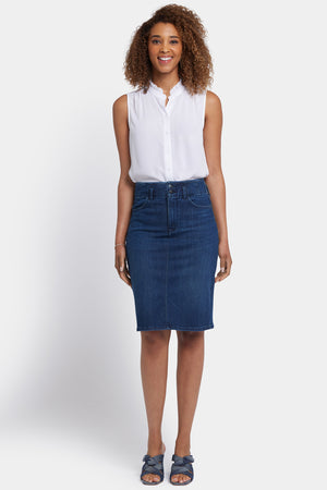 High Waist Denim Skirt