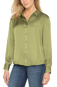 Button Front Woven Shirt