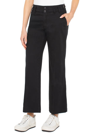High Rise Cinch Waist Wide Leg 28" Inseam