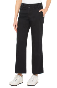 High Rise Cinch Waist Wide Leg 28" Inseam