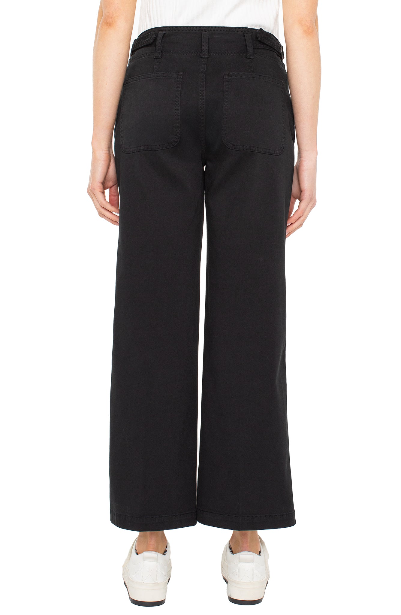 High Rise Cinch Waist Wide Leg 28" Inseam