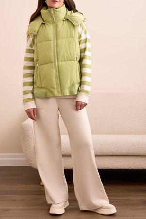 Quilted Vest W/ Removable Hood