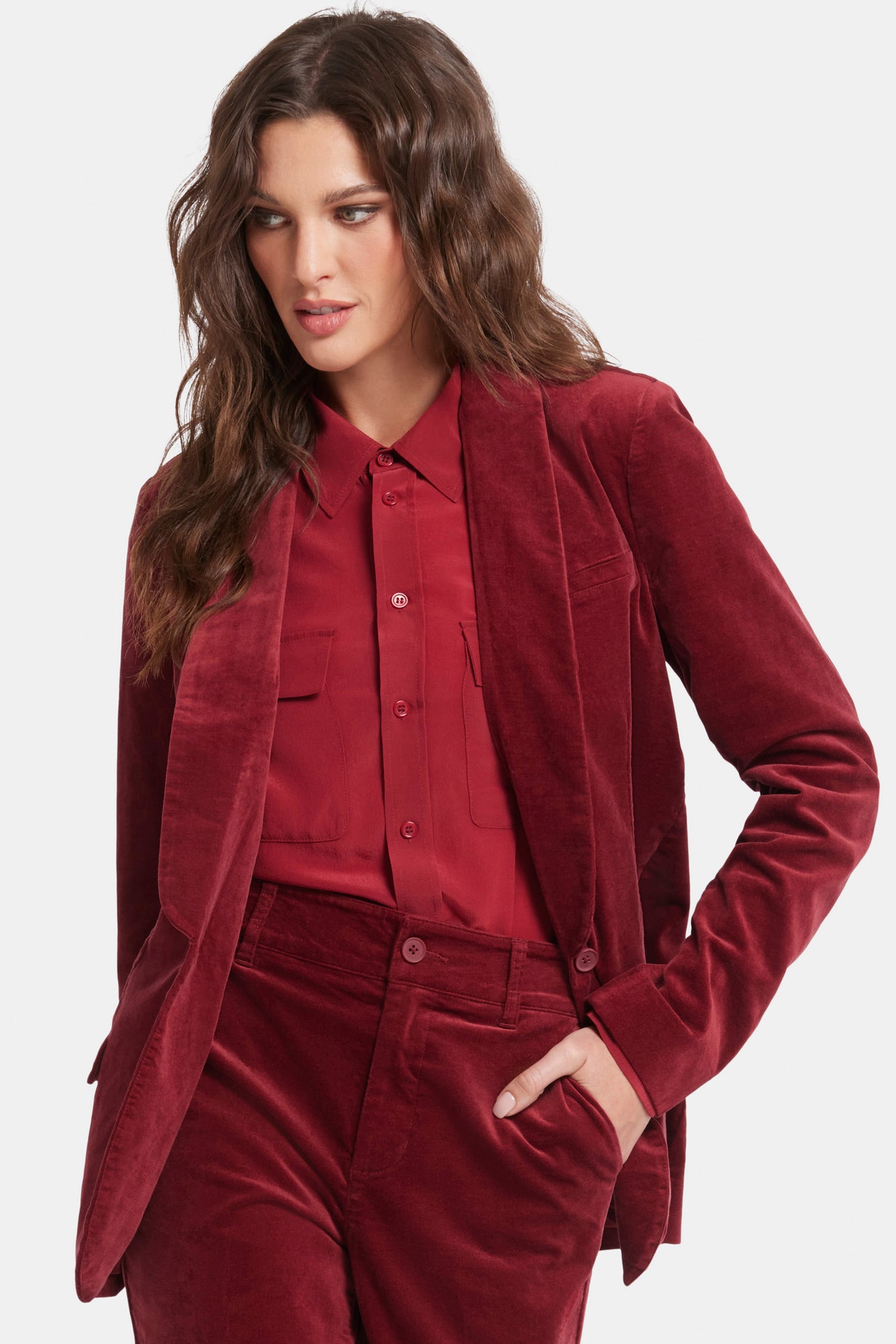 Velveteen Tuxedo Jacket