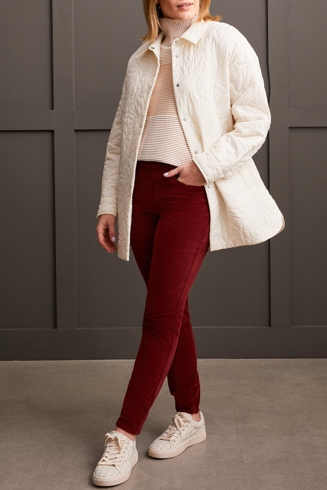 Audrey Pull On Slim Ankle Pants