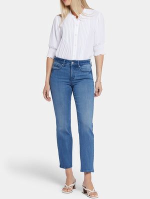 Marilyn Straight Ankle Jeans | Blue Island