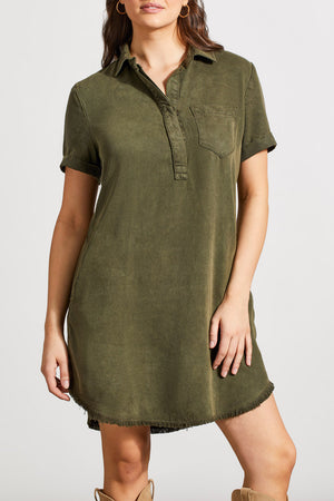 Popover Shirt Dress W/ Pockets