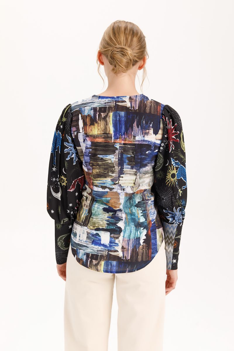 Poet Sleeve Cadaques Blouse