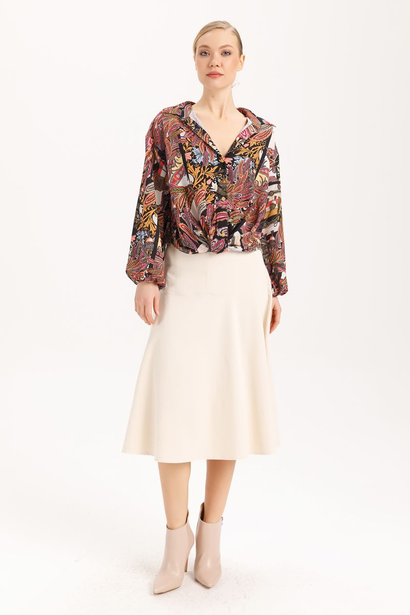 Pubol Twist Front Blouse