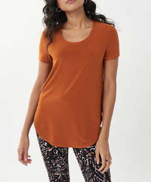 Scoop Hem Jersey Tee