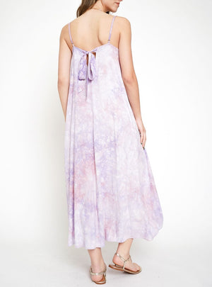 Tie Dye Maxi Dress | Blush