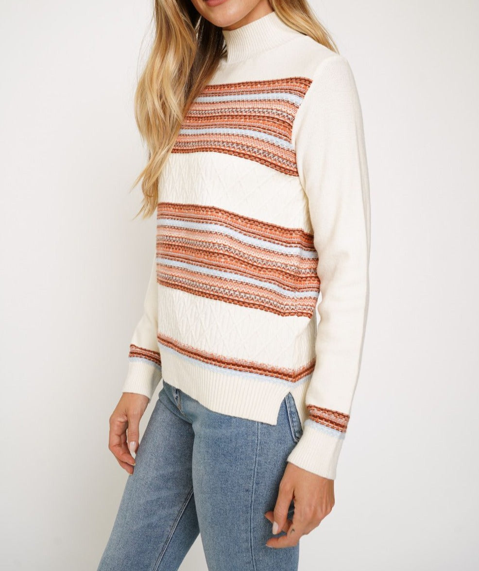 Stripe Mix Pullover