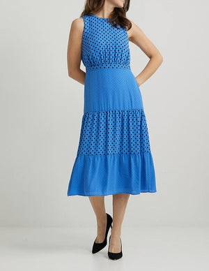 Polka Dot Peasant Dress