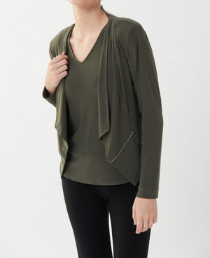 V-Neck Twinset | Avocado