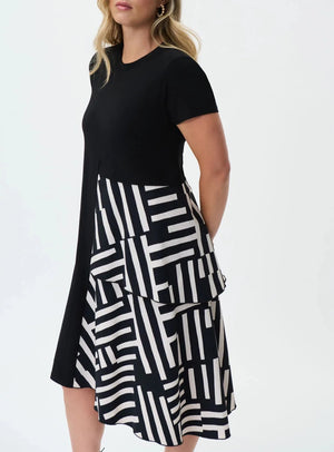 Printed Dress | Black and White