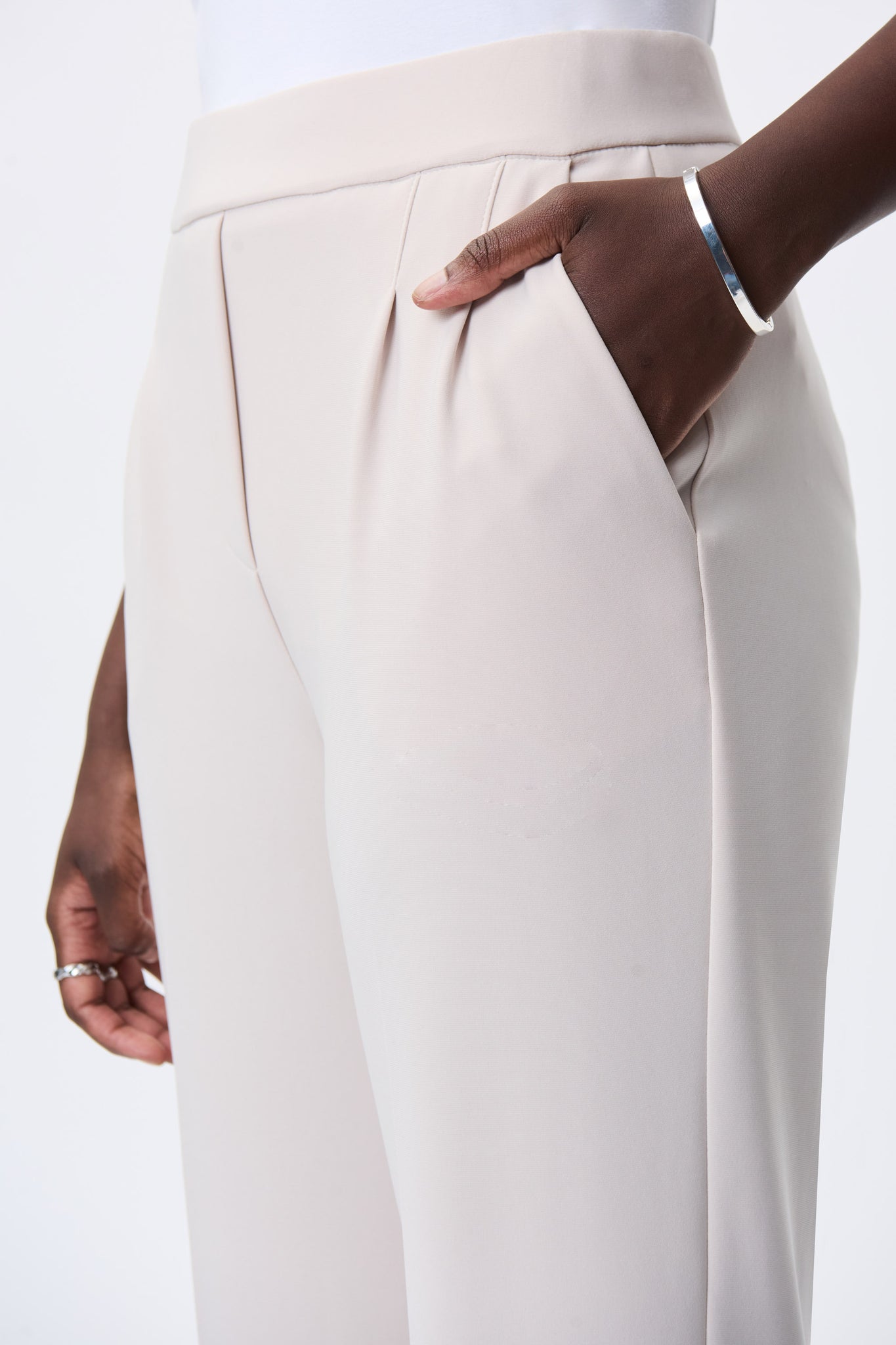 Pleated Trouser | Moonstone