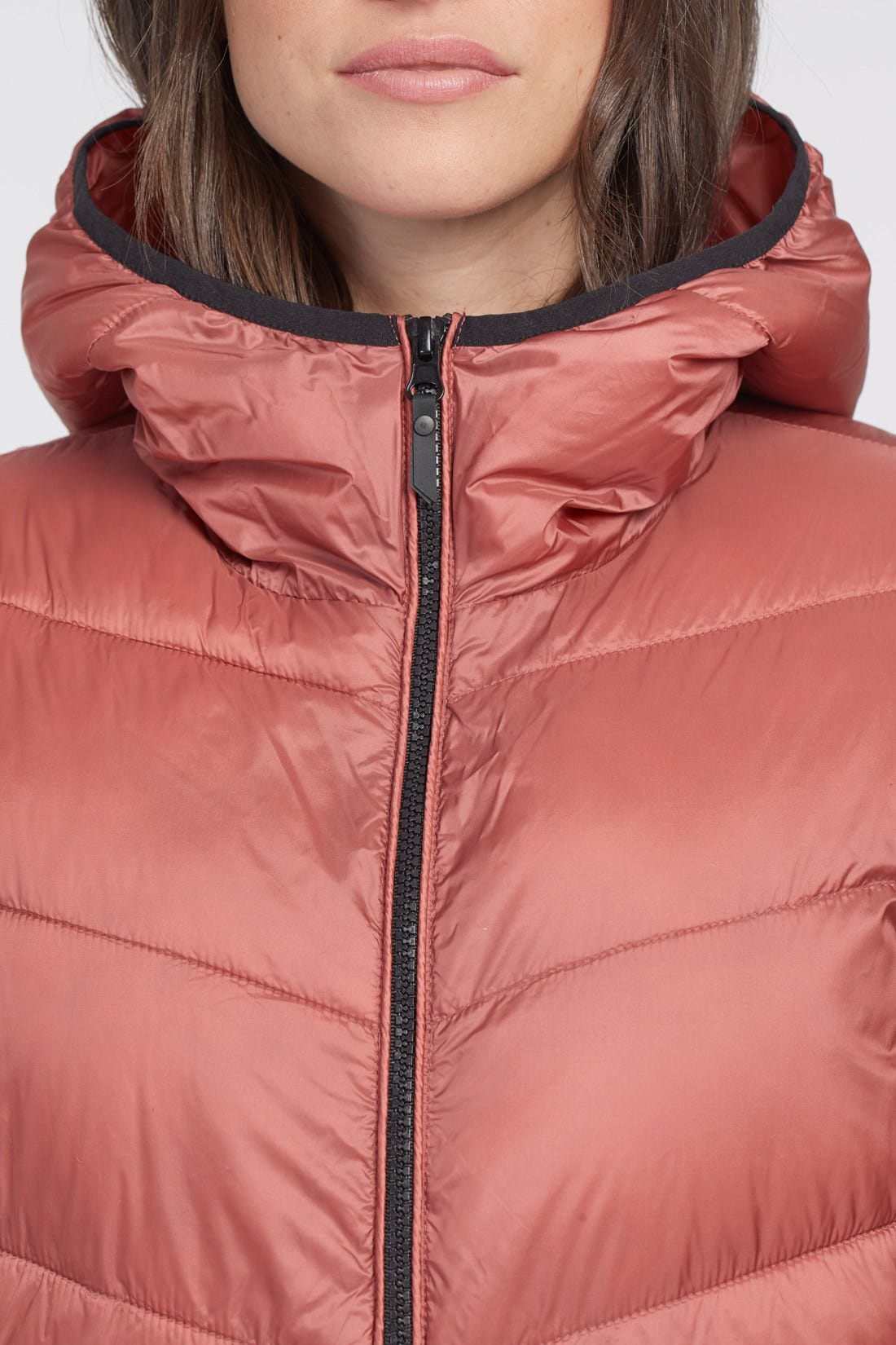 Short Iridescent Puffer Coat