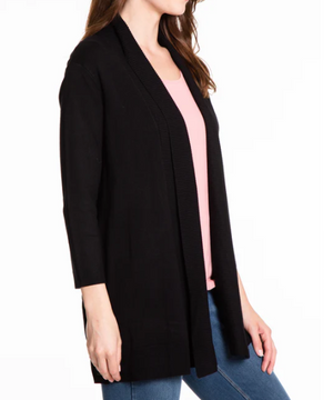 Rib Collar Swing Jacket | Black