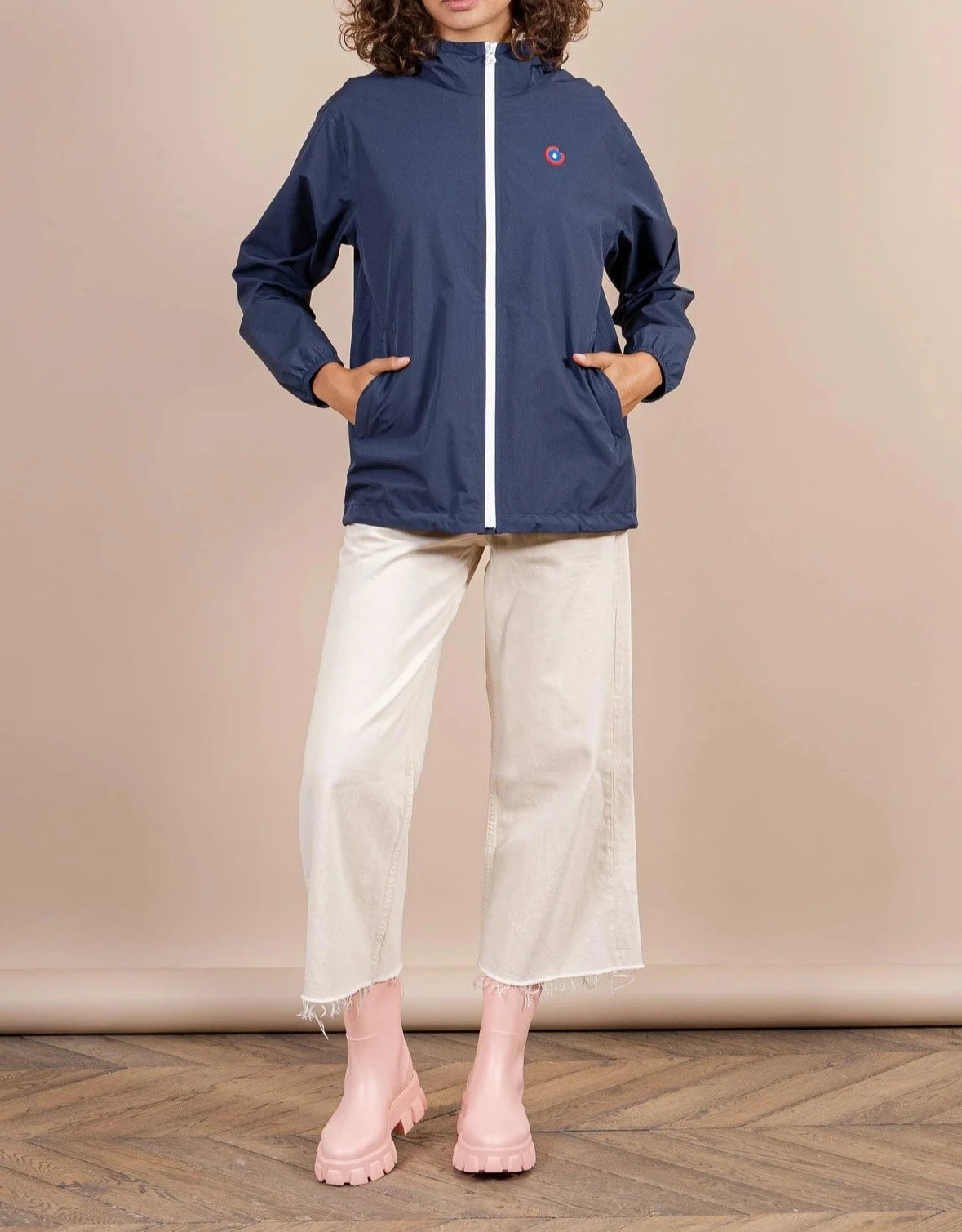 Passy Short Waterproof Jacket | Navy