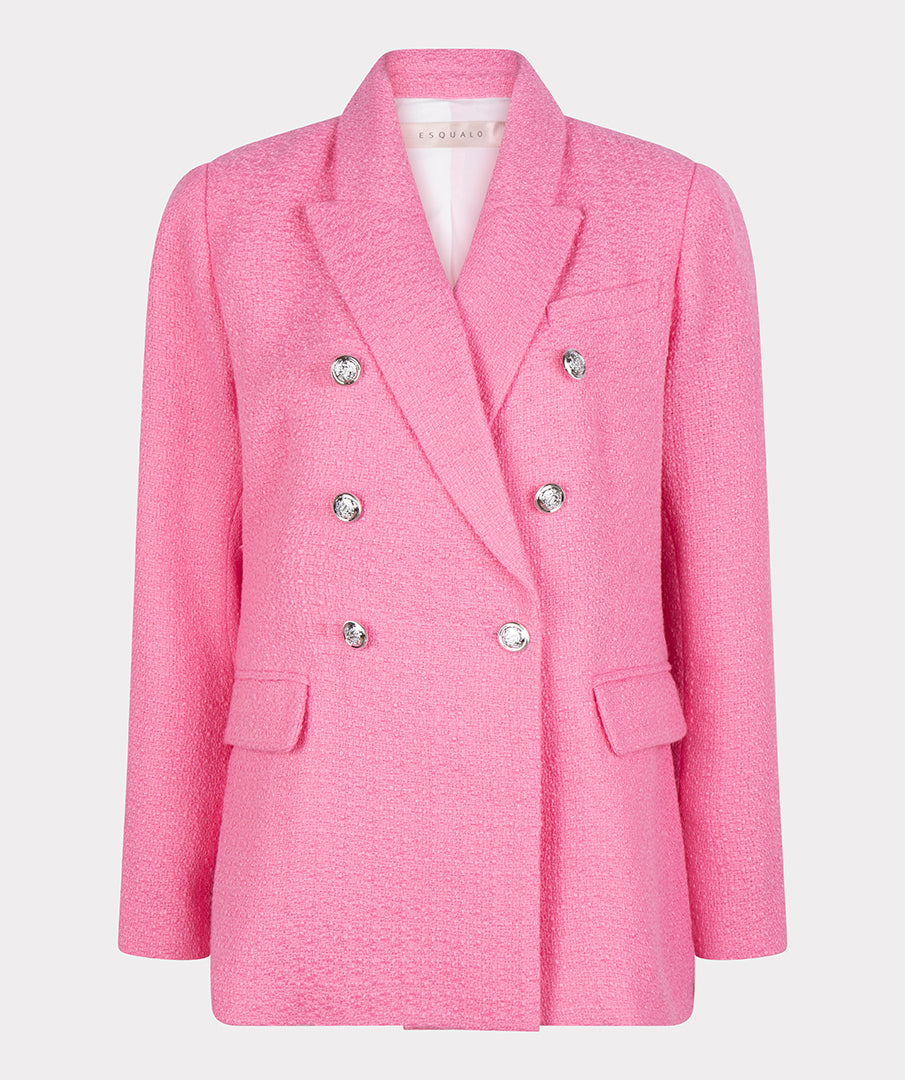 Double Button Blazer | Pink