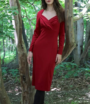 Sweatheart Midi Dress | Scarlet Sage