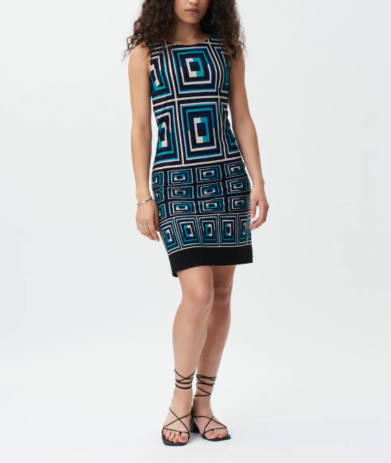 Sheath Dress | Black/Multi