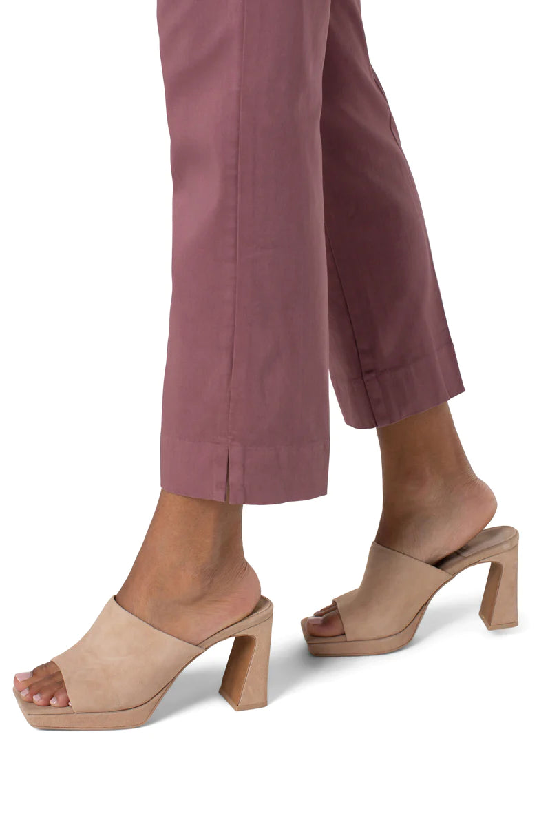 Kelsey Trouser with Side Slit | Victorian Mauve