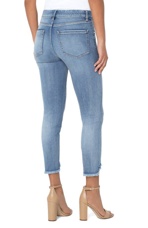 Gia Glider Crop Skinny Jean with Frey Hem | Liverpool Jeans Co. 