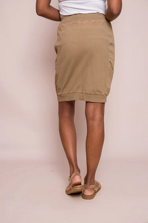 Jersey Skirt | Tan