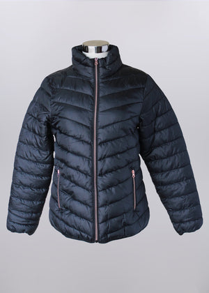 Short Puffer Jacket | Black