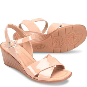 Gabella Wedge Sandal | Pink Rose