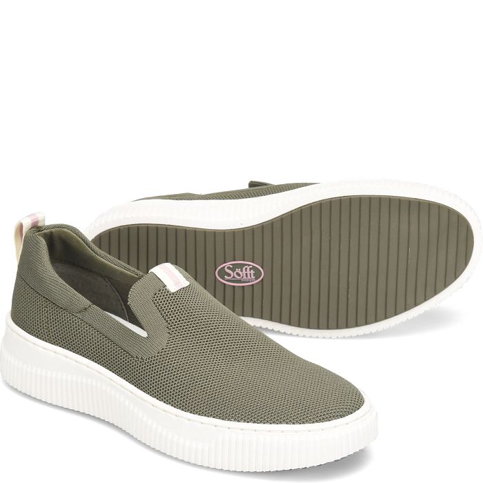 Frayda Sofft Slip-Ons | Olive