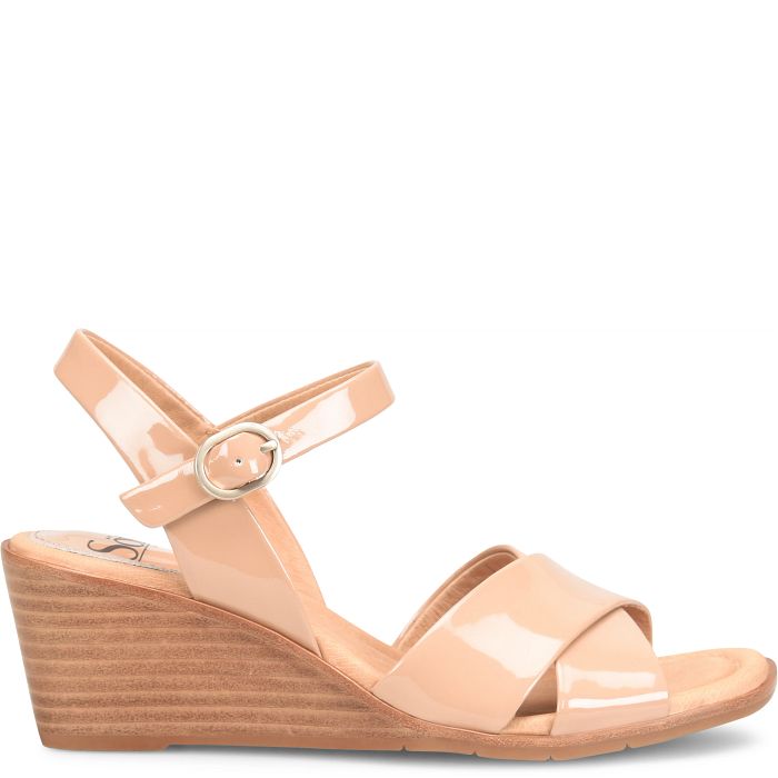 Gabella Wedge Sandal | Pink Rose