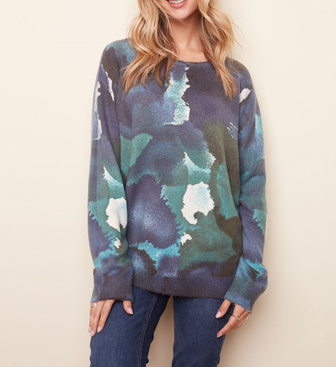 Reversible Printed Sweater